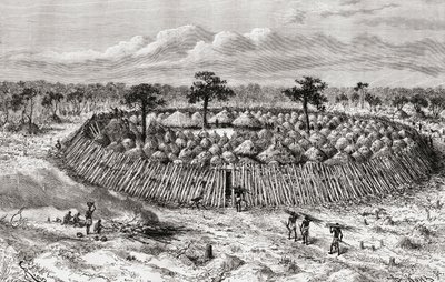 A Congolese Village in the Mid 19th Century, from 